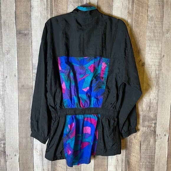 Vintage 80's Geometric Reebok Windbreaker - Picture 2 of 7
